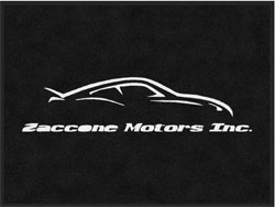 3' x 4' (35" x 45") Digiprint HD  ZACCONE MOTORS  Indoor Logo Mat