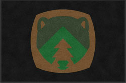 4' x 6' (45" x 69") Digiprint HD GRIZZLY PINE Indoor Logo Mat