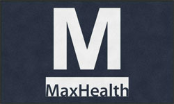 6' x 10' (68" x 119") Digiprint HD MAX HEALTH Indoor Logo mat
