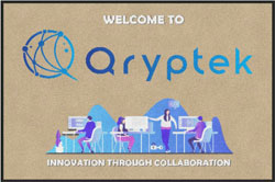4' x 6' (45" x 69") Digiprint HD QRYPTEK Indoor Logo Mat