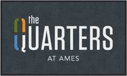3' x 5' (35" x 58") Digiprint HD THE QUARTERS Indoor Logo Mat