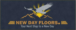 4' x 10'(45" x 119") Digiprint HD  NEW DAY FLOORS  Indoor Logo Mat