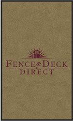 3' x 5' (35" x 58") Digiprint HD FENCE DECK DIRECT  Indoor Logo Mat