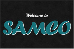 4' x 6' (45" x 69") Digiprint HD SAMCO  Indoor Logo Mat