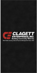 6' x 12' (68" x 143") Digiprint HD CLAGETT Indoor Logo Mat