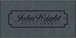 4' x 8' (45" x 95") Digiprint HD JOHN WRIGHT  Indoor Logo Mat