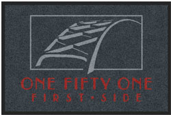 2 'x 3' (24" x 35") Digiprint HD ONE FIFTY ONE  Indoor Logo Mat