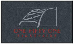 3' x 5' (35" x 58") Digiprint HD ONE FIFTY ONE Indoor Logo Mat