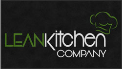 4' x 7' (45" x 82") Colorstar Impressions LEAN KITCHEN  Indoor Logo Mat