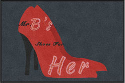 4' x 6' (45" x 69") Digiprint HD MR B'S Indoor Logo Mat