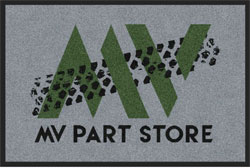 2 'x 3' (24" x 35") Digiprint HD MV PART STORE  Indoor Logo Mat