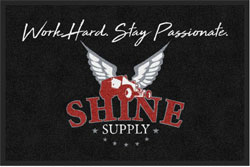 2 'x 3' (24" x 35") Digiprint HD SHINE SUPPLY  Indoor Logo Mat