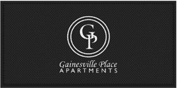 4' x 8' (45" x 95") Superscrape Impressions GAINESVILLE PLACE Rubber Logo Mat