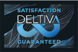 2' x 3' (21" x 33") Floor Impressions DELTIVA  Rubber Logo Mat