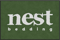 4' x 6' (45" x 69") ColorStar Impressions NEST BEDDING  Indoor Logo Mat