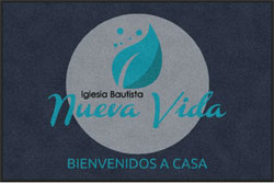 4' x 6' (45" x 69") Digiprint HD NUEVA VIDA  Indoor Logo Mat
