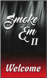 6' x 10' (68" x 119") Digiprint HD SMOKE'EM II Indoor Logo mat