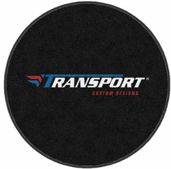 5' Round (58" inches) Digiprint HD Custom Shape TRANSPORT CUSTOM DESIGNS  Indoor Logo Mat