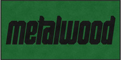 4' x 8' (45" x 95") Digiprint HD METALWOOD  Indoor Logo Mat