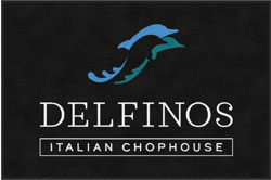 4' x 6' (45" x 69") Digiprint HD DELFINOS Indoor Logo Mat