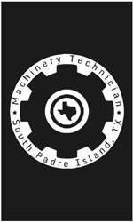 3' x 5' (34" x 58") Floor Impressions MACHINERY TECHNICIAN  Rubber Logo Mat