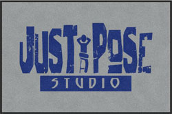 4' x 6'(45" x 69") Colorstar Impressions JUST POSE Indoor Logo Mat
