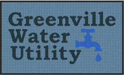 3' x 5' (35" x 59") Waterhog Inlay GREENVILLE  Indoor | Outdoor Logo Mat