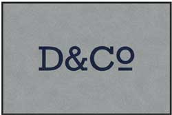 4' x 6'(45" x 69") Colorstar Impressions D&CO  Indoor Logo Mat
