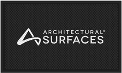 3' x 5' (35" x 56") Superscrape Impressions ARCHITECTURAL SURFACES Rubber Logo Mat