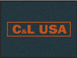3' x 4' (35" x 47") Waterhog Inlay C & L USA  Indoor/Outdoor Logo Mat