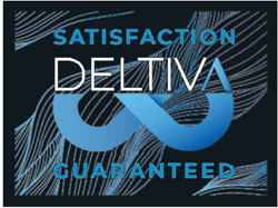 3 'x 4' (34" x 46") Floor Impressions DELTIVA  Rubber Logo Mat