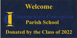 4' x 8' (45" x 95") ColorStar Impressions IMMACULATE CONCEPTION Indoor Logo Mat
