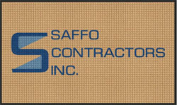3' x 5' (35" x 59") Waterhog Inlay SAFFCO  Indoor | Outdoor Logo Mat