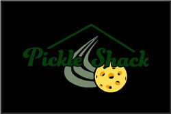 4' x 6' (45" x 69") Berber Impressions HD PICKLE SHACK  Indoor/Outdoor Logo Mat