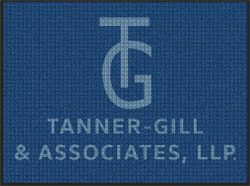 3' x 4' (35" x 47") Waterhog Inlay TANNER-GILL   Indoor/Outdoor Logo Mat