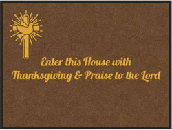 3' x 4' (35" x 47") Digiprint HD PEACE  Indoor Logo Mat