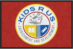 2 'x 3' (24" x 35") Digiprint HD KIDS R US  Indoor Logo Mat