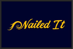 2' x 3' (24" x 35")  Berber Impressions HD NAILED IT  Indoor-Outdoor Logo Mat