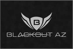 4' x 6'(45" x 69") Colorstar Impressions BLACKOUT AZ  Indoor Logo Mat