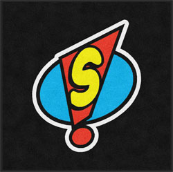 4' x 4'(45" x 45") Digiprint HD SCRUBTASTIC BLACK Indoor Logo Mat