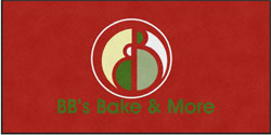 5' x 10' (58" x 119") Colorstar Impressions BB'S BAKE Indoor Logo Mat