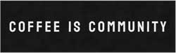 3' x 10' (35" x 119") ColorStar Impressions COFFEE IS COMMUNITY Indoor Logo Mat
