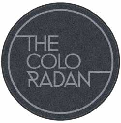 6' Round (68" inches) Digiprint HD Custom Shape THE COLO RADAN  Indoor Logo Mat