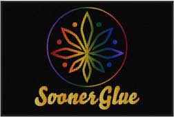 4' x 6' (45" x 69") Waterhog Impressions HD SOONER GLUE  Indoor/Outdoor Logo Mat