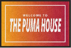 2 'x 3' (24" x 35") Digiprint HD  THE PUMA HOUSE  Indoor Logo Mat