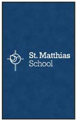 5' x 8' (58" x 95") ColorStar Impressions ST MATTHIAS SCHOOL  Indoor Logo Mat