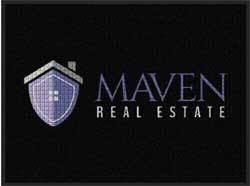 3' x 4' (35" x 45") Waterhog Impressions HD MAVEN REAL ESTATE  Indoor-Outdoor Logo Mat