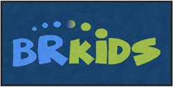 3' x 6' (35" x 69") ColorStar Impressions BRKIDS  Indoor Logo Mat