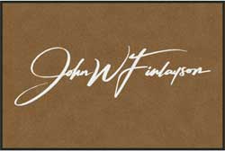 4' x 6' (45" x 69") Colorstar Impressions  JOHN FINLAYSON Indoor Logo Mat