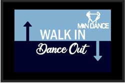 2' x 3' (24" x 35")  Berber Impressions HD M&N DANCE  Indoor-Outdoor Logo Mat